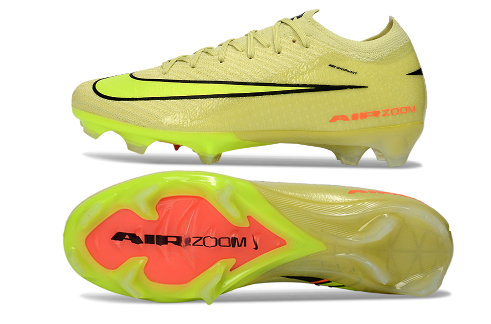 Chuteira Nike Green Air Zoom Mercurial Vapor XV Low Elite Campo