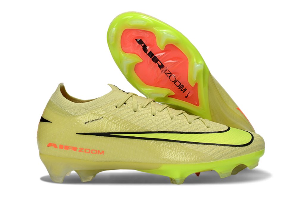 Chuteira Nike Green Air Zoom Mercurial Vapor XV Low Elite Campo